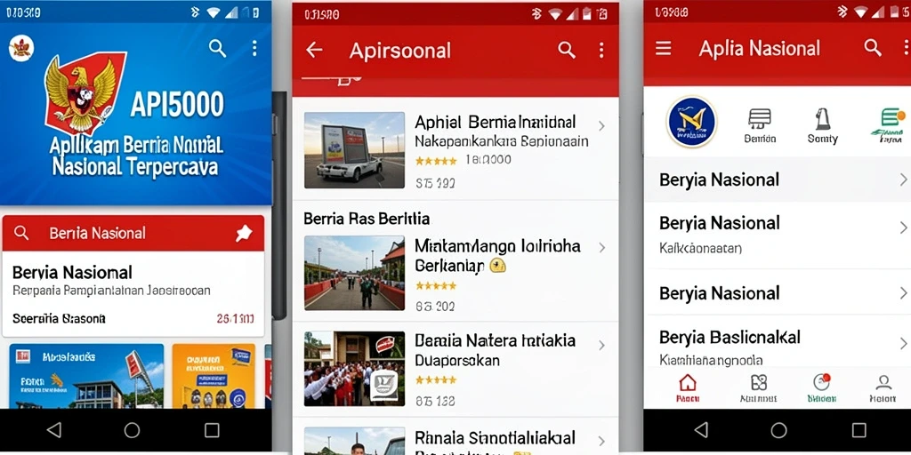 Tampilan utama API5000 dengan berita nasional terkini.