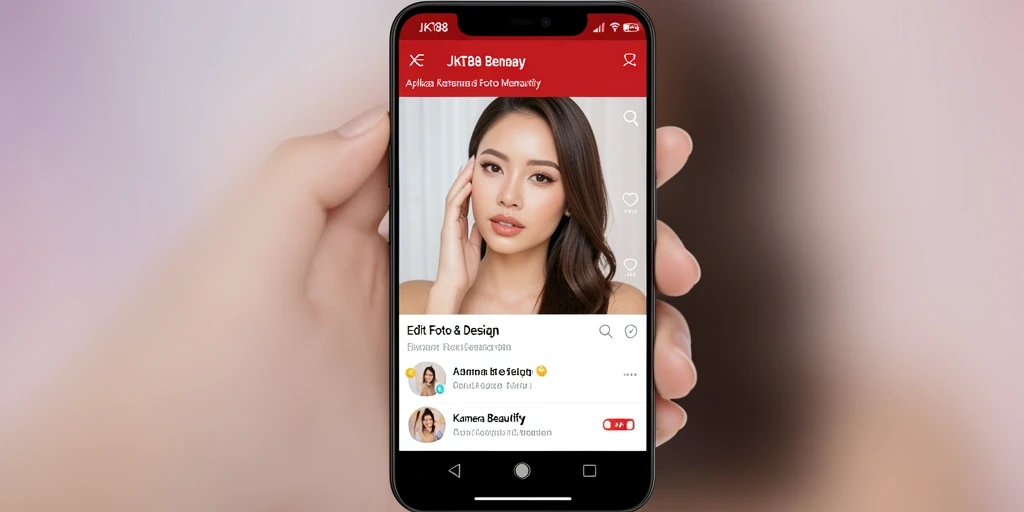 Tampilan antarmuka aplikasi JKT88 yang modern dan intuitif.