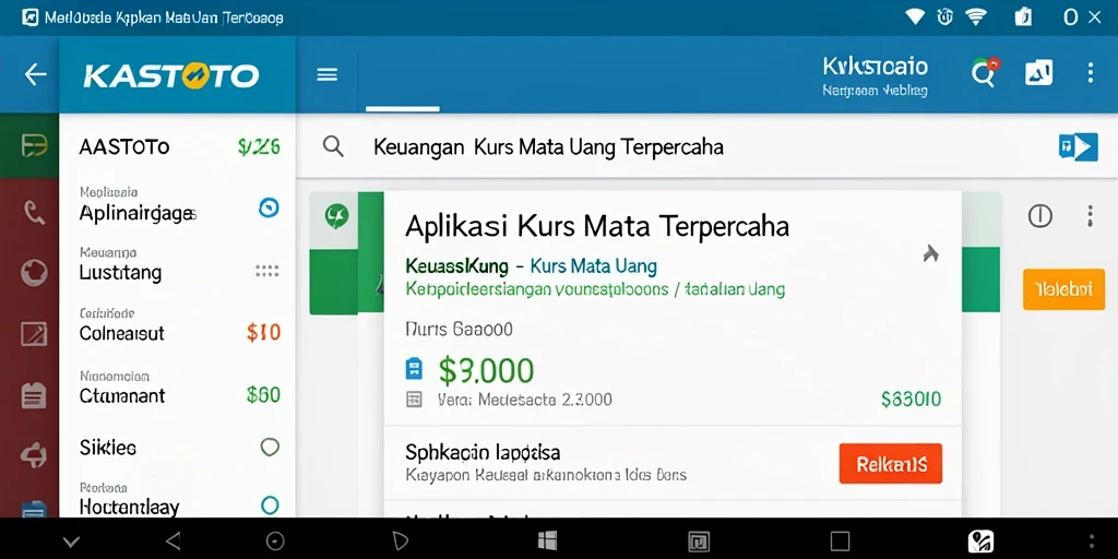 Tampilan antarmuka KASTOTO yang modern dan penggunaannya yang mudah.