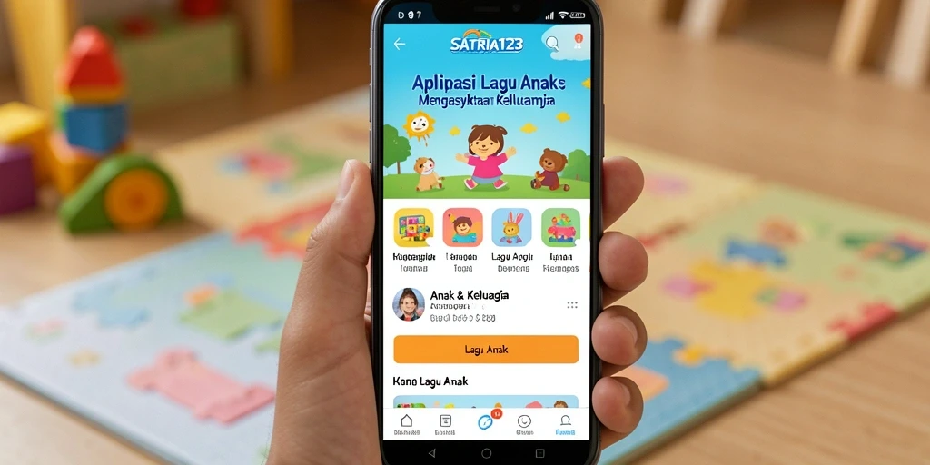 Tampilan antarmuka SATRIA123 yang ceria dan menarik untuk anak-anak.