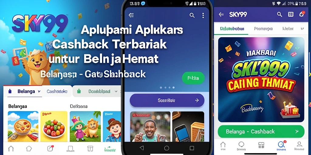 Tampilan antarmuka aplikasi Cashback SKY99 yang menarik dan mudah digunakan.
