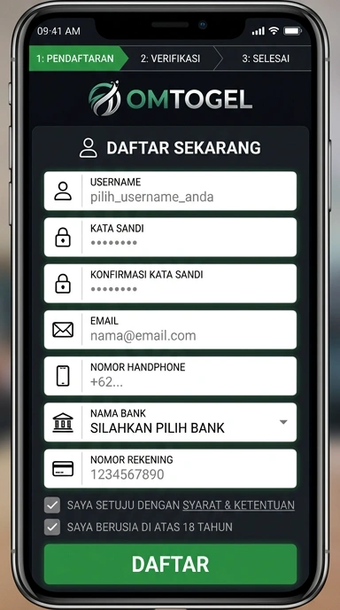 Panduan Registrasi Akun Baru Omtogel untuk Pengguna Android